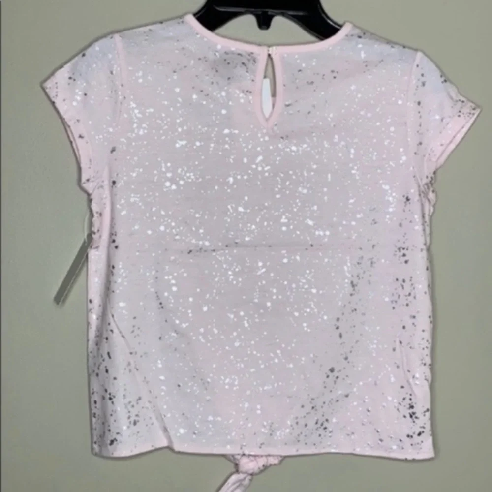 NWT. 7 FOR ALL MANKIND Girls’ Foil Printed Top